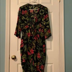 Black Floral Zara Jumpsuit NWOT
